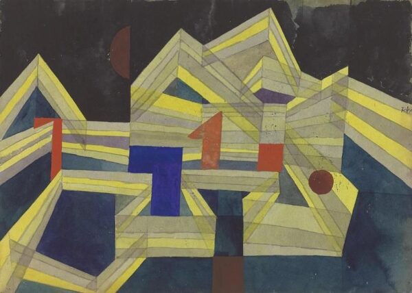 Architectur, transparent-structural – Paul Klee Paul Klee 105x70