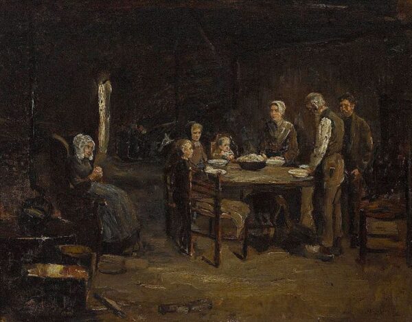 La prière de table – Max Liebermann Max Liebermann 85x75