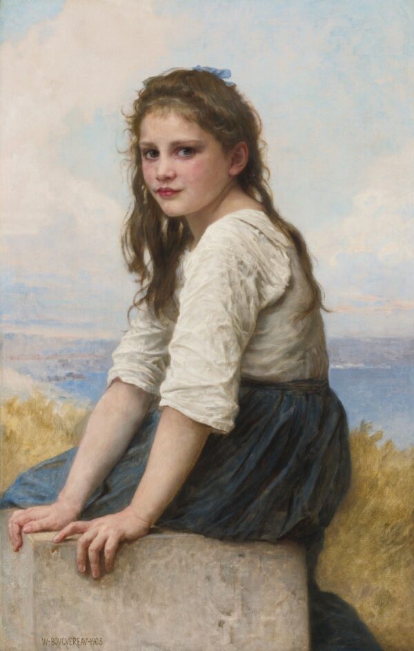 Au bord de la mer – William Bouguereau William Bouguereau 70x105