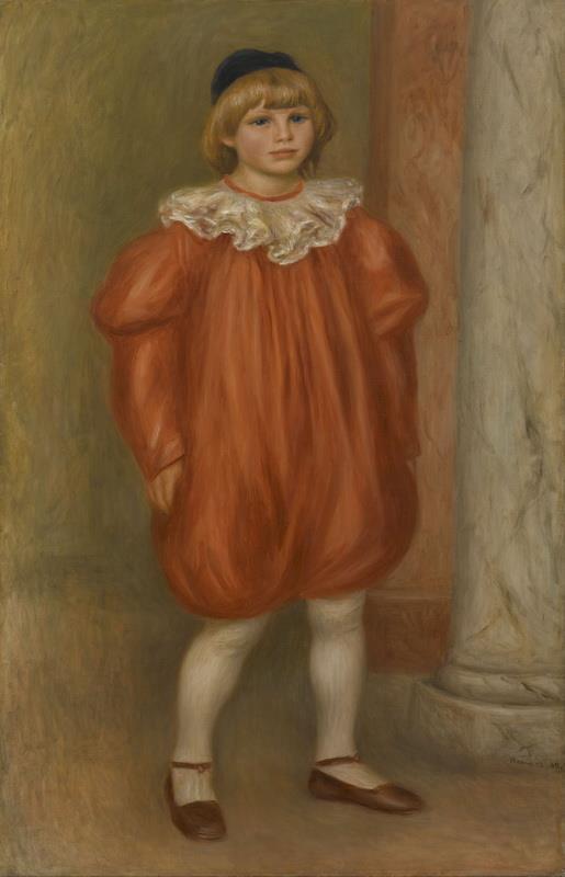 Claude Renoir dans un costume de clown – Pierre-Auguste Renoir Pierre-Auguste Renoir 70x105