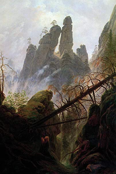 Ravin dans la montagne Elbsandsteing – Caspar David Friedrich Caspar David Friedrich 70x105