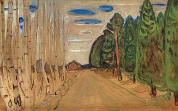 Paysage avec une route – Edvard Munch Edvard Munch 105x70