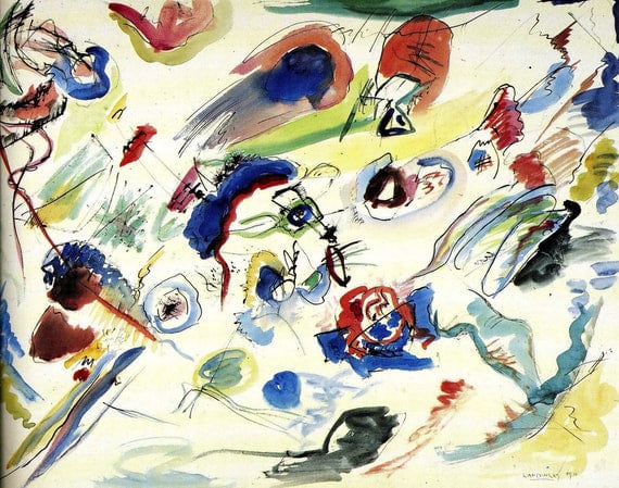 Aquarelle abstraite – Vassily Kandinsky Vassily Kandinsky 85x75