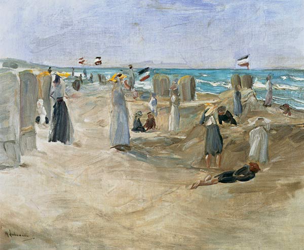 La plage de Noordwijk – Max Liebermann Max Liebermann 85x75