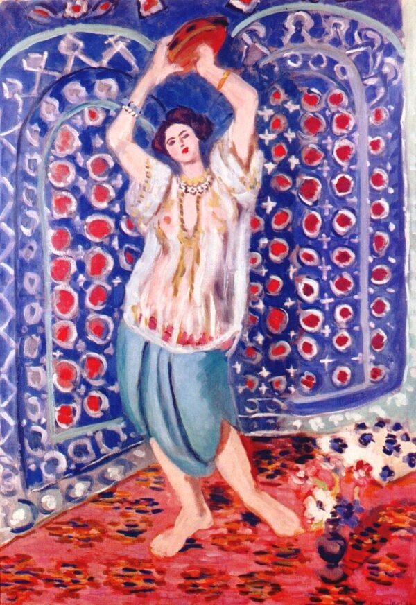 Odalisque au tambourin Harmonie en bleu – Matisse Henri Matisse 70x105