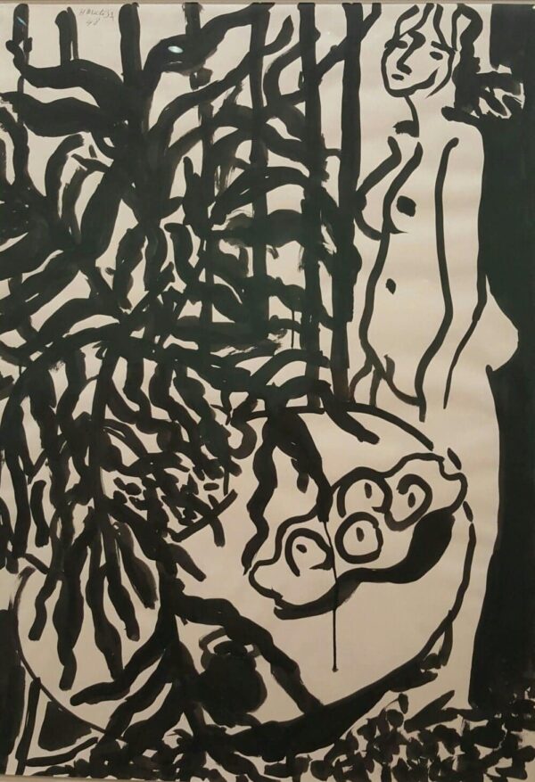 Composition avec un nu debout et une fougère noire – Matisse Henri Matisse 70x105