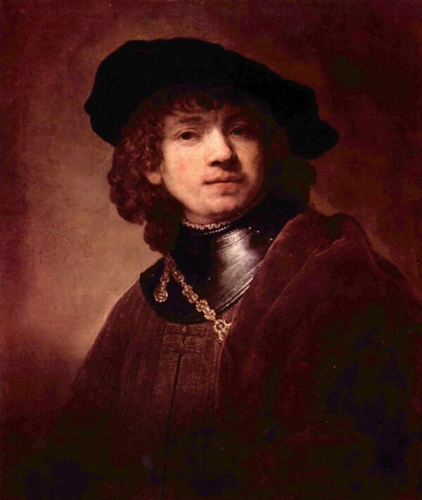 Auto-portrait en tant qu adolescent – Rembrandt van Rijn Rembrandt van Rijn 70x85