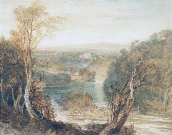 La rivière Wharfe avec une vue lointaine de la tour Barden – William Turner William Turner