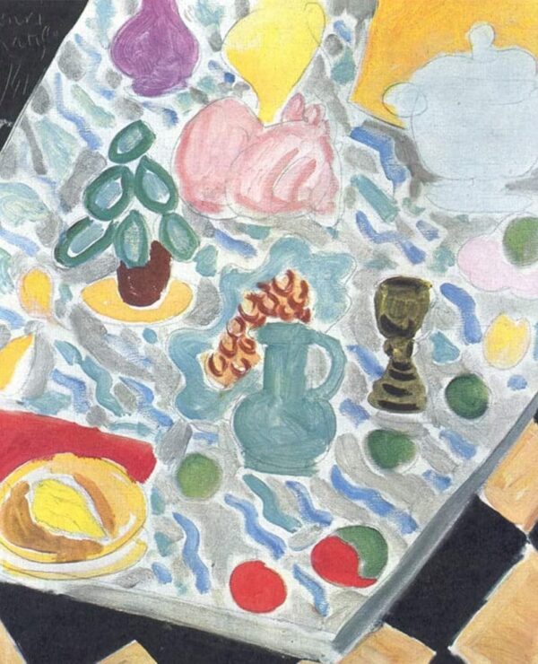 Nature morte avec table en marbre vert – Matisse Henri Matisse 70x85