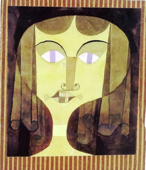 Portrait d’une femme aux yeux violets – Paul Klee Paul Klee 70x85