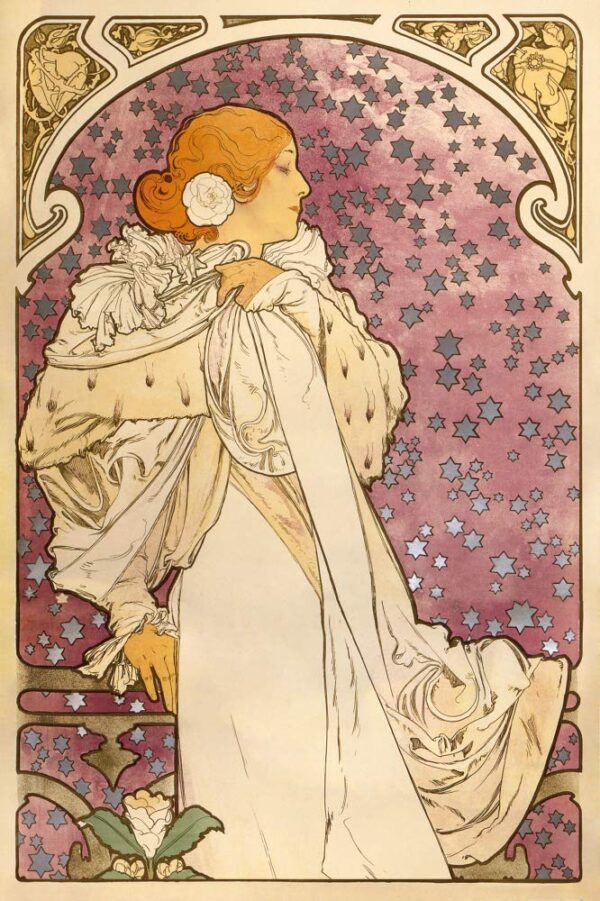 La Dame aux camélias – Mucha Alphonse Mucha 70x105