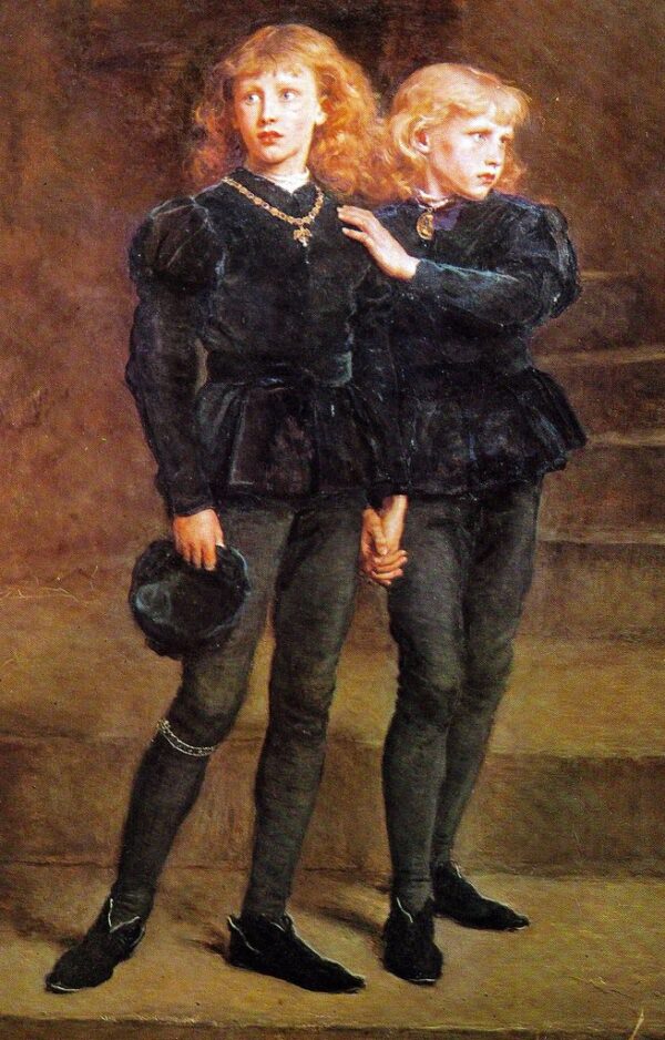 Les deux princes Édouard et Richard dans la tour – John Everett Millais John Everett Millais 70x105