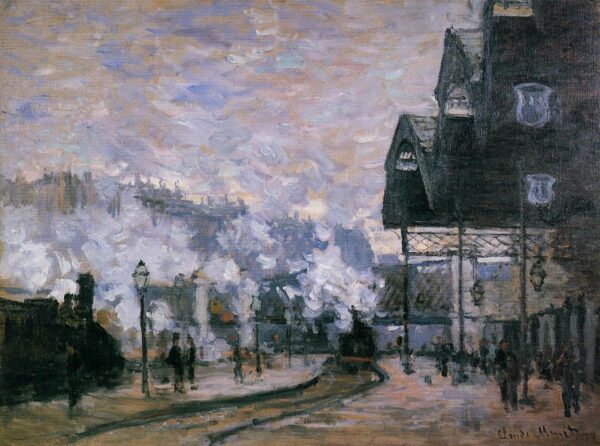 La Gare Saint-Lazare, vue extérieure – Claude Monet Claude Monet 85x75