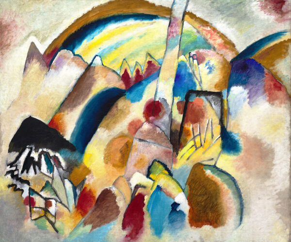 Paysage avec 2 taches rouges – Vassily Kandinsky Vassily Kandinsky 85x75