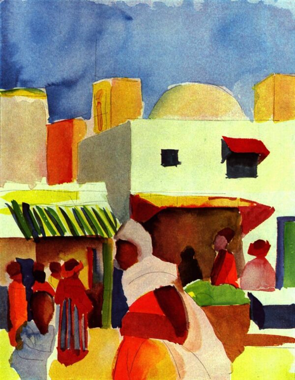 Marché à Alger – August Macke August Macke 70x85