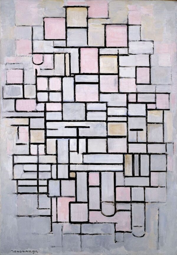 Composition n°IV ou composition 6 – Mondrian Piet Mondrian 70x105