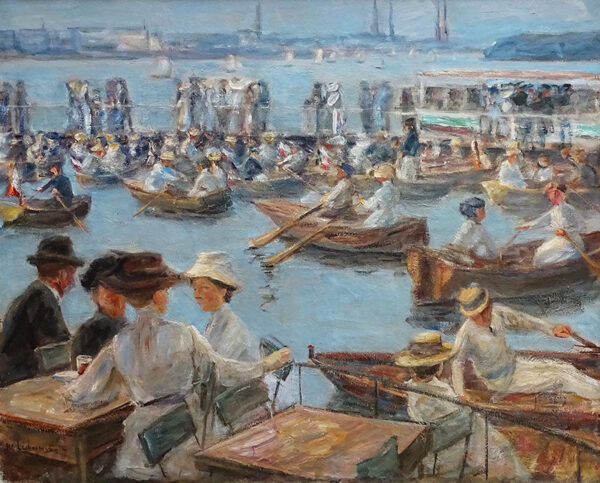 Sur l’alster à hambourg – Max Liebermann Max Liebermann 85x75