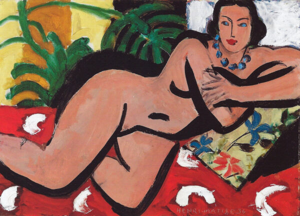 Nu mi-couché aux yeux bleus – Matisse Henri Matisse 105x70