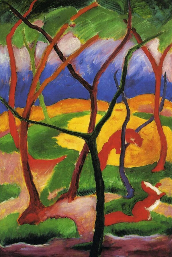 Belette jouant – Franz Marc Franz Marc 70x105