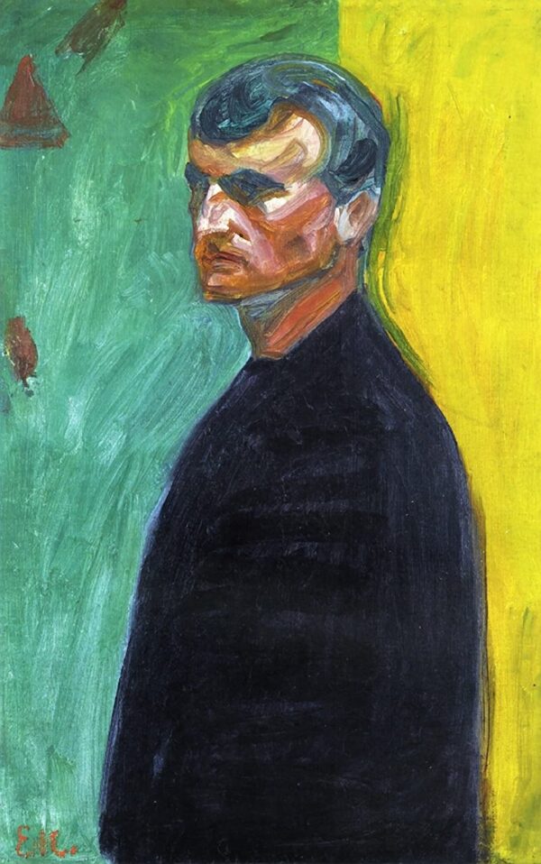 Autoportrait (contre bichromie) – Edvard Munch Edvard Munch 70x105