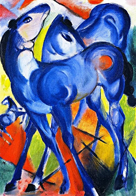 Les poulains bleus – Franz Marc Franz Marc 70x105