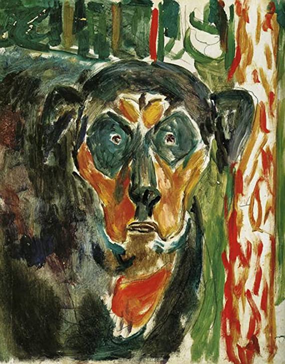 Tête de chien – Edvard Munch Edvard Munch 70x85