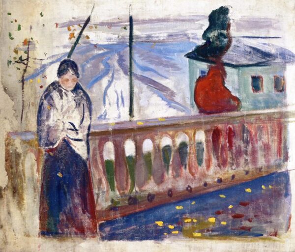 Femme à la balustrade – Edvard Munch Edvard Munch 85x75