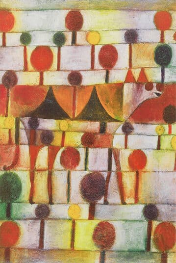 Chameau (dans un paysage rythmique avec des arbres) – Paul Klee Paul Klee 70x105