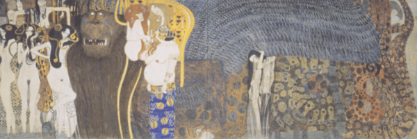 La frise de Beethoven : Les puissances hostiles. Mur du fond – Gustav Klimt Gustav Klimt 180x60