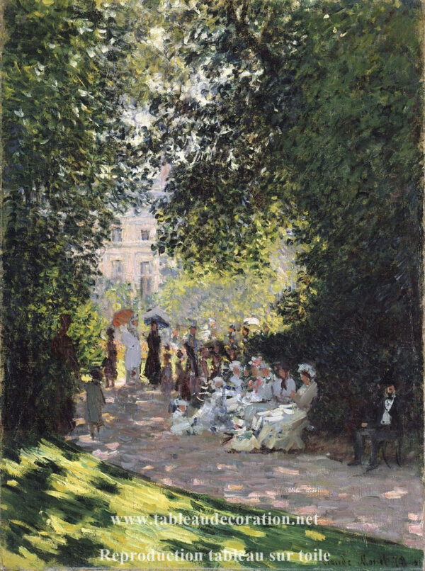 Le Parc Monceau – Tableau Monet Claude Monet 70x85