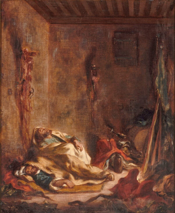 Un poste de garde à Meknès – Eugène Delacroix Eugène Delacroix 70x85