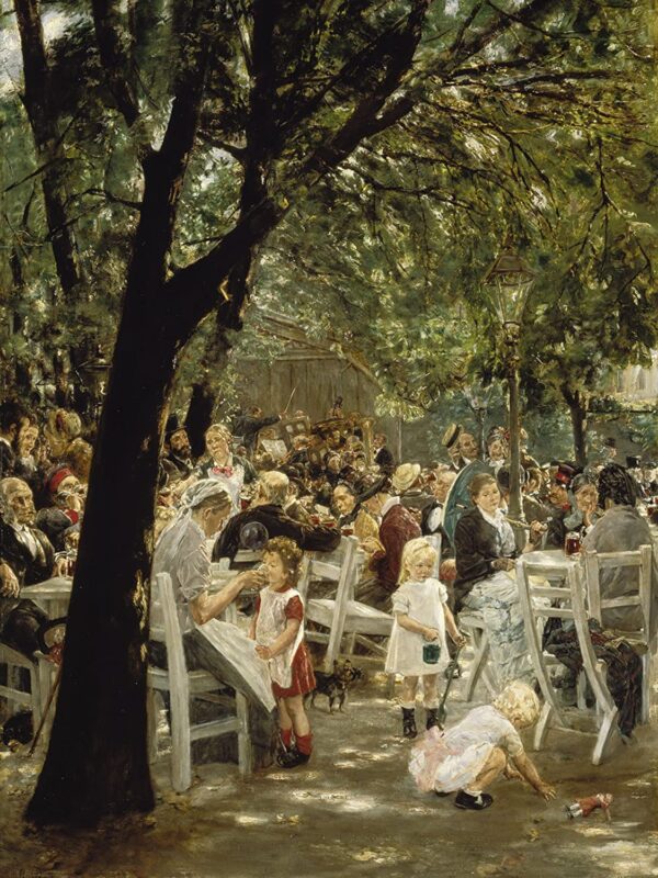 Biergarten de Munich 1883/84 – Max Liebermann Max Liebermann 70x85