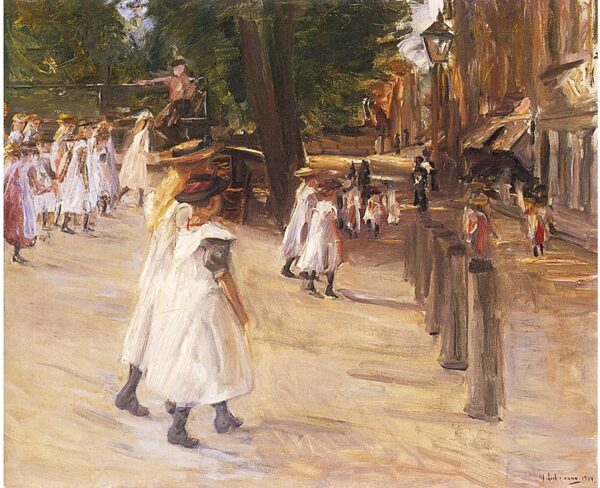 Sur le chemin de l’école à edam – Max Liebermann Max Liebermann 85x75