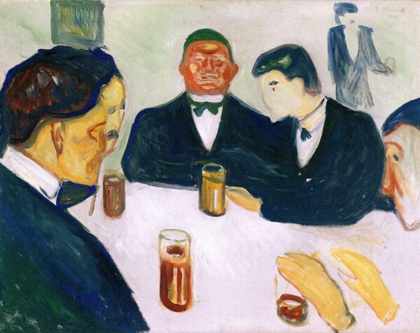 Hommes buvant – Edvard Munch Edvard Munch 85x75