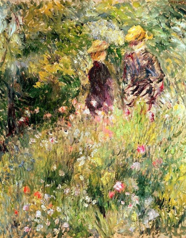 Conversation dans un Jardin de Rose – Pierre-Auguste Renoir Pierre-Auguste Renoir 70x85