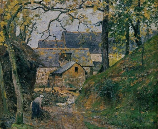 Ferme à Montfoucault – Camille Pissarro Camille Pissarro 85x75