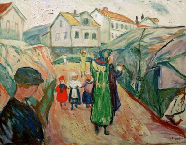 Rue du village de Kragerö – Edvard Munch Edvard Munch 85x75