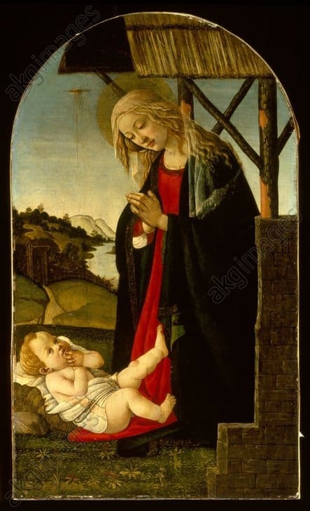 La Madone adorant le Christ – Sandro Botticelli Sandro Botticelli 70x105