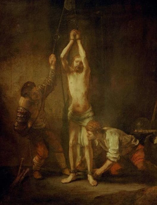 Le Christ à la colonne – Rembrandt van Rijn Rembrandt van Rijn 70x85