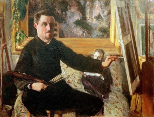 Autoportrait de Caillebotte Gustave Caillebotte 85x75