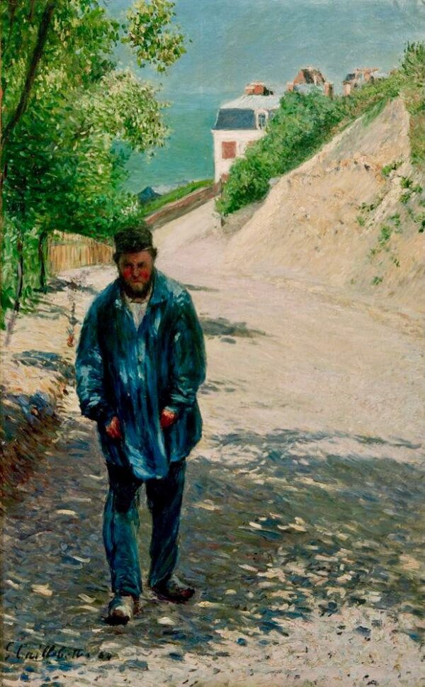 Le Père Magloire sur un chemin entre Saint-Clair et Étretat- Caillebotte Gustave Caillebotte 70x105