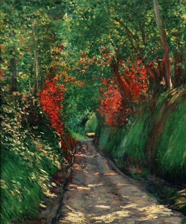 Allée en sous bois – Caillebotte Gustave Caillebotte 70x85