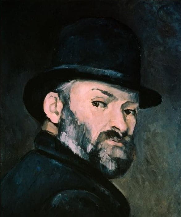 Autoportrait au chapeau melon – Paul Cézanne Paul Cézanne 70x85