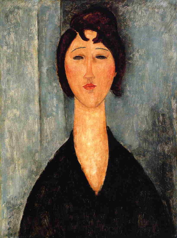 Portrait d’un jeune femme II – Amadeo Modigliani 70x105