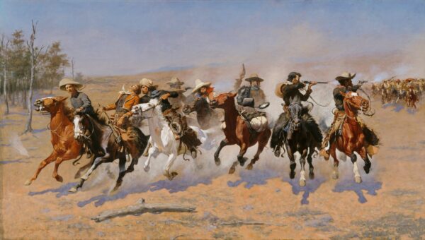 Une course pour le bois – Frederic Remington Frederic Remington 120x70