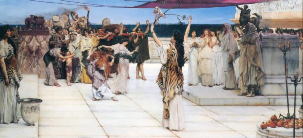 Une dédicace à Bacchus – Lawrence Alma-Tadema Lawrence Alma-Tadema 160x70