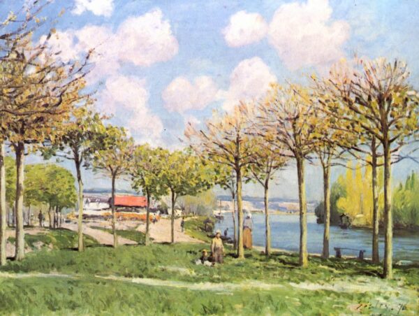 La Seine à Bougival – Alfred Sisley Alfred Sisley 85x75