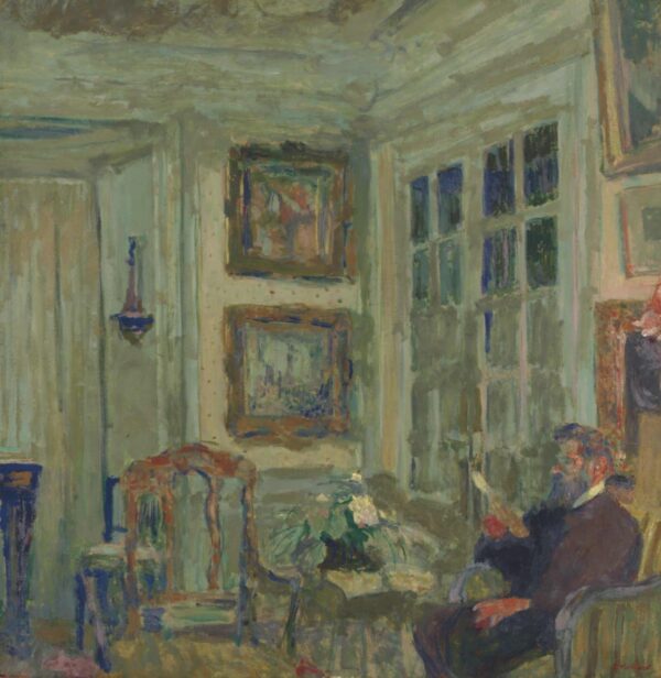 Arthur Fontaine lisant I – Édouard Vuillard Édouard Vuillard 70x70