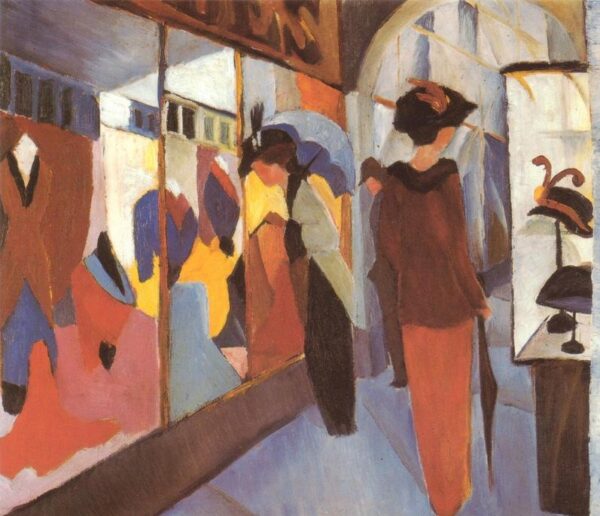 Le magasin de mode – August Macke August Macke 85x75