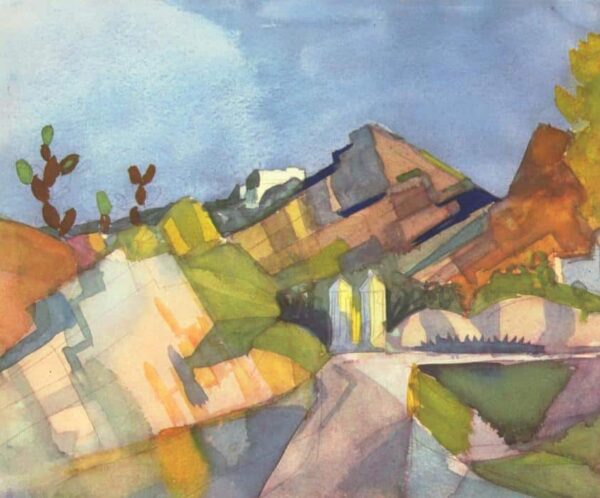 Rocheux paysage – August Macke August Macke 85x75